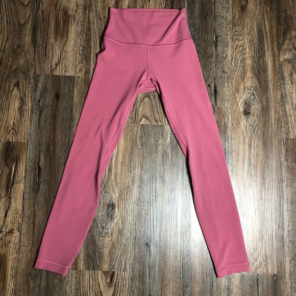 Lululemon Align 78 Sz 2 Rare Moss Rose 